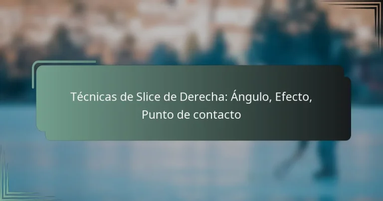Técnicas de Slice de Derecha: Ángulo, Efecto, Punto de contacto